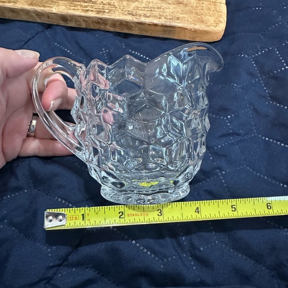 Vintage Creamer/Sugar Cut Glass-Vintage - Picture 9 of 13